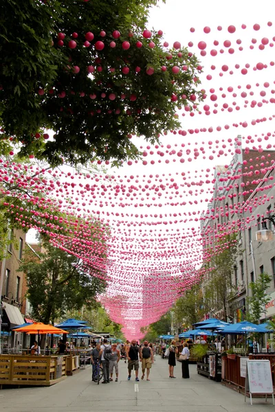 Montreal, Ste-Catherine street — Stock Photo, Image