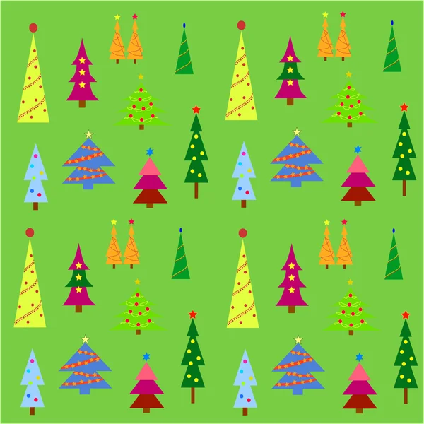 Weihnachtsbäume — Stockvektor