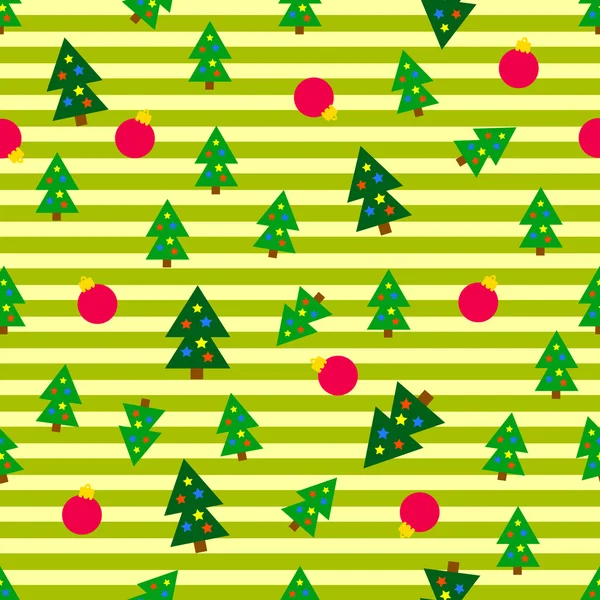 Vánoční stromy bezešvé pozadí — Stockový vektor
