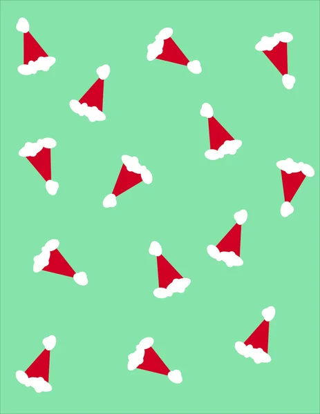 Santa claus hoeden — Stockvector