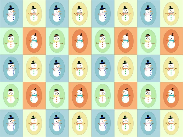 Snowman display — Stock Vector