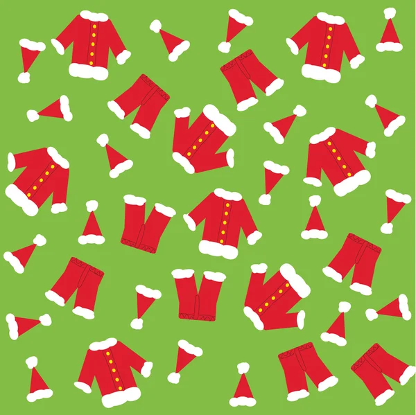 Santa claus kleding — Stockvector
