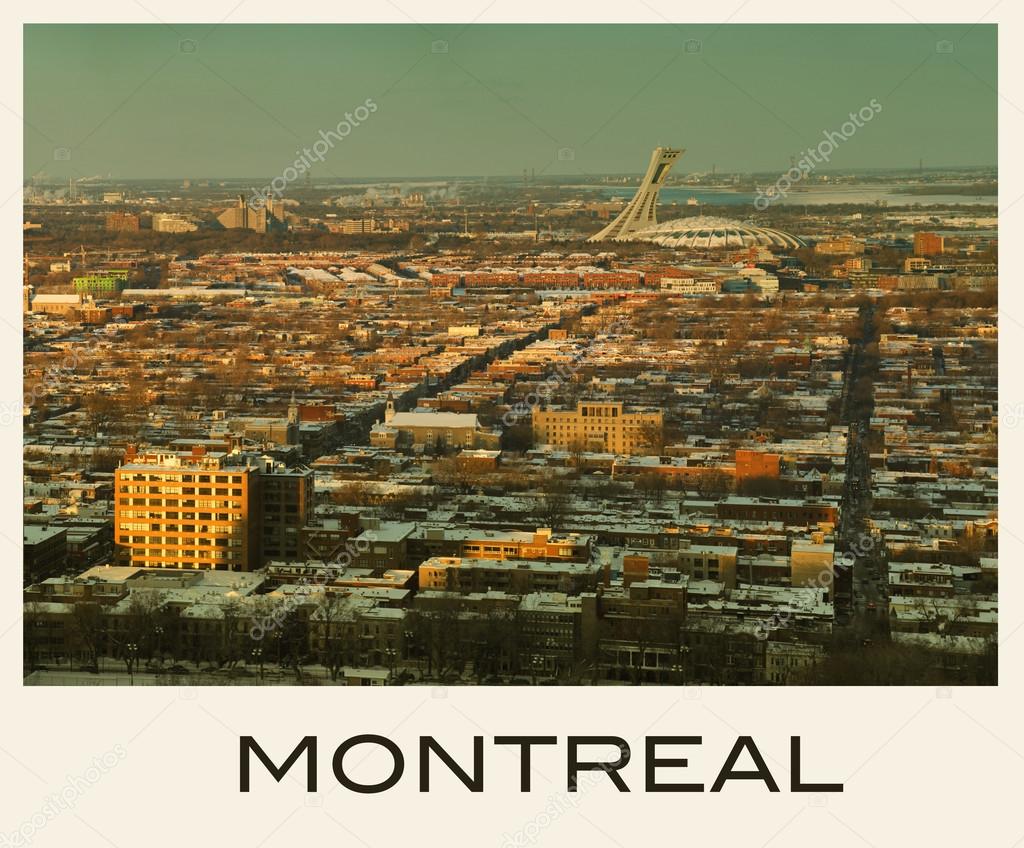 VIew of Montreal city in Canada