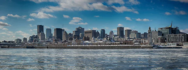 Montreal staden under vintern — Stockfoto