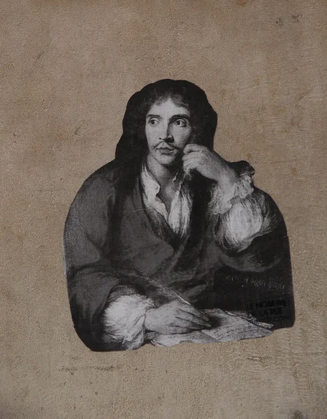 Moliere on a wall — Stock Photo, Image