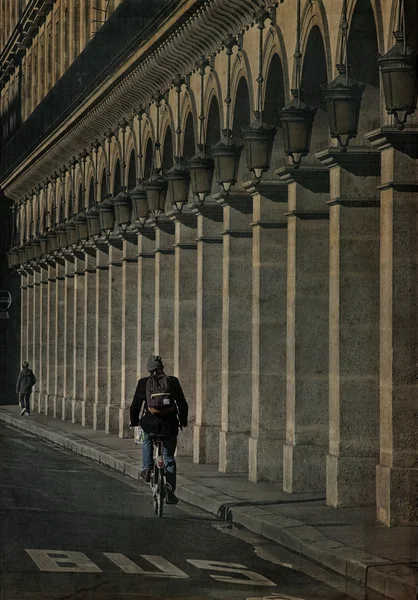 Rivoli street in Paris, France — Stock Photo, Image