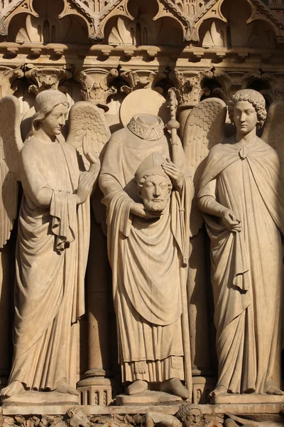 Detail of Cathedrale Notre Dame de Paris — Stock Photo, Image