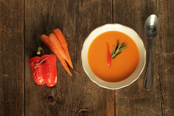 구운된 고추 수프 — 스톡 사진