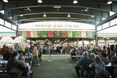 Jean Talon market in Montreal clipart