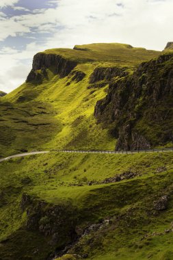 Quiraing üzerinde Isle of skye, İskoçya