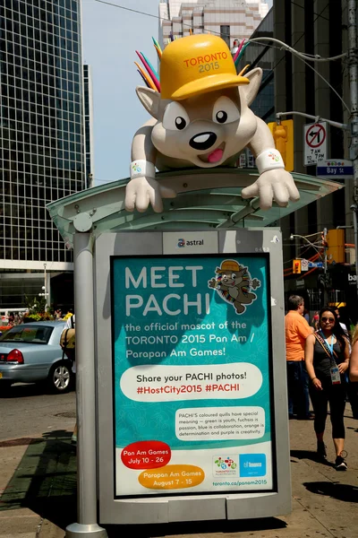 Toronto mascot of panamerican games — Stock Photo, Image