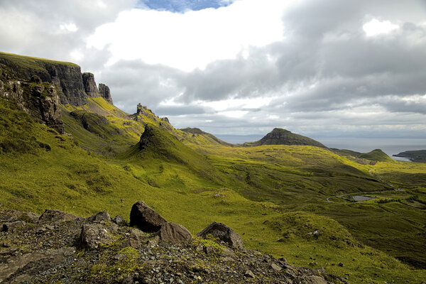 Quiraing on isle of skye, Scotland