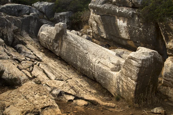 Estatua del dios Apolo en Naxos, Grecia — Foto de Stock