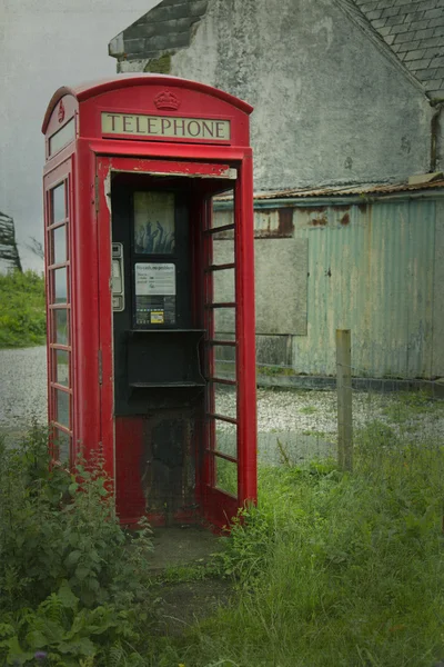 Bota roja del teléfono — Foto de Stock