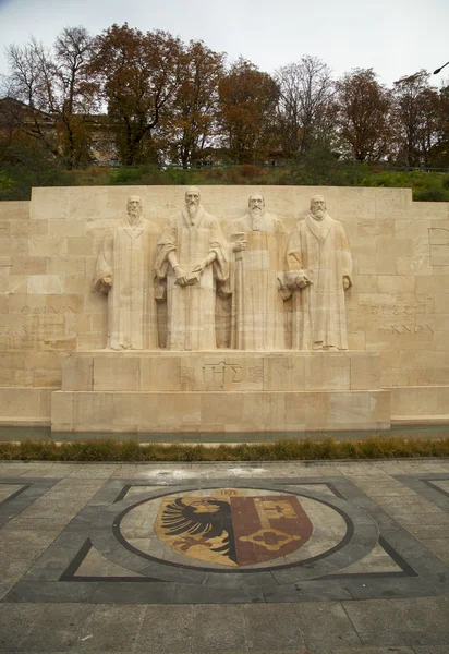 Monumento Internacional à Reforma em Genebra, Suíça Fotos De Bancos De Imagens