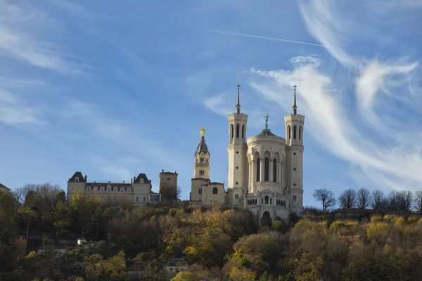 La basilica fourviere a Lione, Francia — Foto Stock