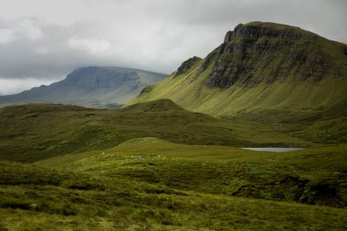 Quiraing üzerinde Isle of skye, İskoçya
