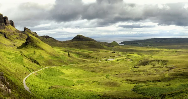 Quiraing on isle of sky, Skottland – stockfoto