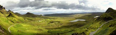 Quiraing üzerinde Isle of skye, İskoçya