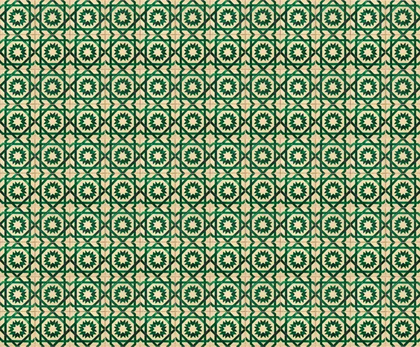 Collage of green pattern tiles in Portugal — Stock Photo, Image