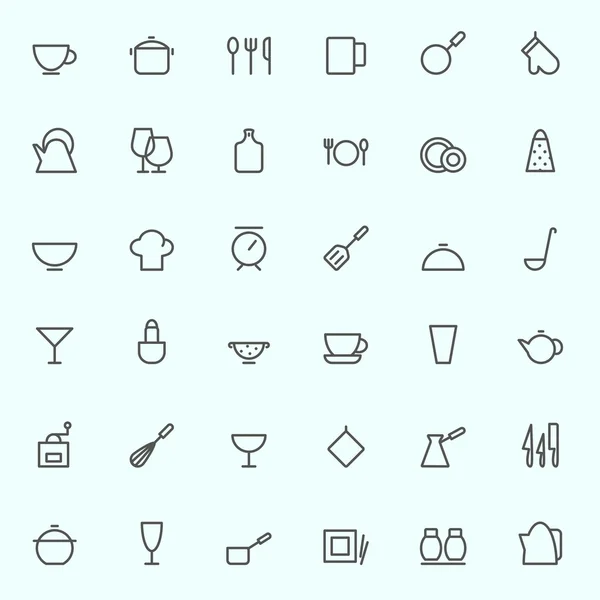 Kitchen utensils icons. — Stock Vector