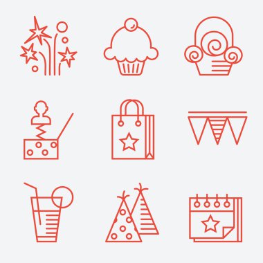 9 parti simge kümesi.