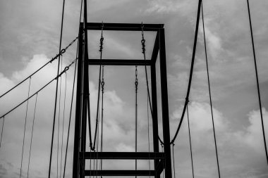 soyut mimari binası, siyah beyaz arkaplan.