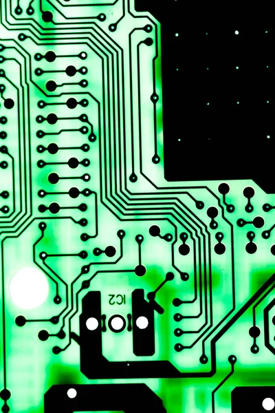 Resumen Primer Plano Mainboard Electronic Background Placa Lógica Placa Base — Foto de Stock