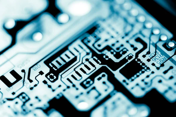 Özet olarak, anakart elektronik arkaplanı kapat. (mantık kartı, Cpu ana kartı, devre, sistem kartı, mobo)