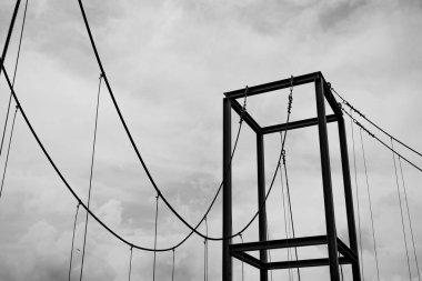 soyut mimari binası, siyah beyaz arkaplan.