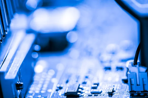 Özet olarak, anakart elektronik arkaplanı kapat. (mantık kartı, Cpu ana kartı, devre, sistem kartı, mobo)