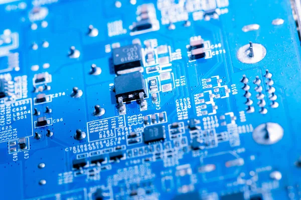 Özet Olarak Anakart Elektronik Arkaplanı Kapat Mantık Kartı Cpu Ana — Stok fotoğraf