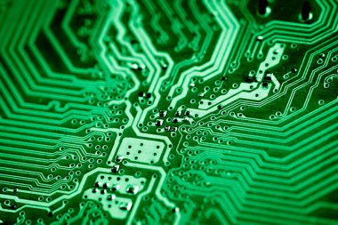 Özet olarak, anakart elektronik arkaplanı kapat. (mantık kartı, Cpu ana kartı, devre, sistem kartı, mobo)