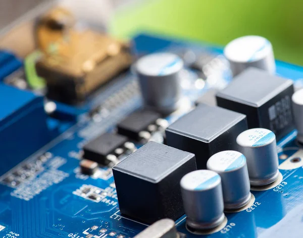 Özet olarak, anakart elektronik arkaplanı kapat. (mantık kartı, Cpu ana kartı, devre, sistem kartı, mobo)