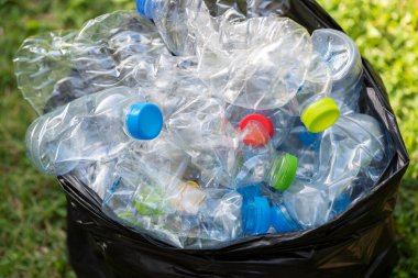 Plastik şişeler geri dönüşümü bekliyor..