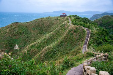 Jiufen Eski Caddesi, turistlere geleneksel Tayvan yaşam manzarası sunan dükkanlar, çay evleri ve restoranlarla dolu dar ve dolambaçlı bir sokaktır..