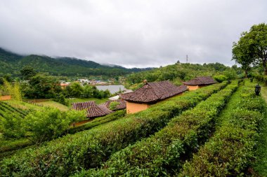 Kuzey Doğa şehri (Ban ruk Thai) Mae Hong Son, Tayland.