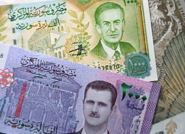Suriye Başkanı Başer Hafez el Esad 'ın bir banknottaki portresi