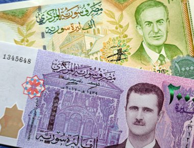 Suriye Başkanı Başer Hafez el Esad 'ın bir banknottaki portresi