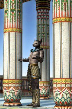 Tapınağı'nda Mısır iyi Anubis