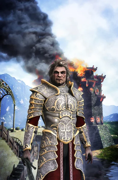 Fantasy knight paladin — Stock Photo, Image