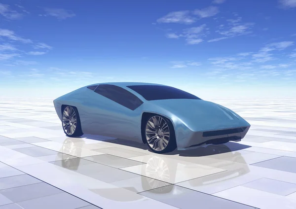 Futuristic concept car prototype — Stock Photo, Image