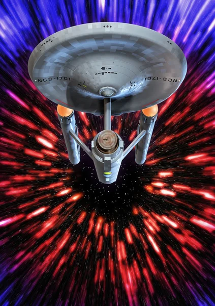 Raumschiff Enterprise Warp lizenzfreie Stockbilder