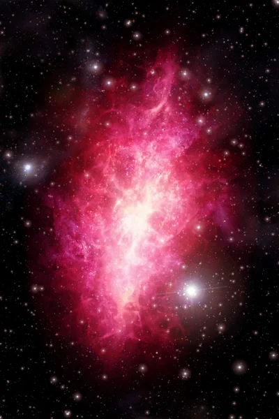 Purple nebula and starfield background — Stock Photo, Image