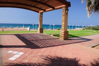 Nahariya kıyı hattı.