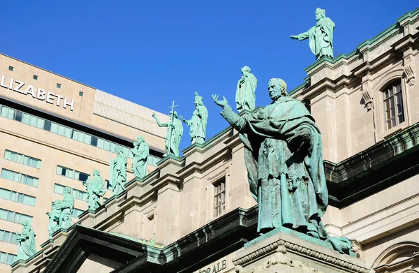 The statue of bishop  Ignace Bourget. — Stock Photo, Image