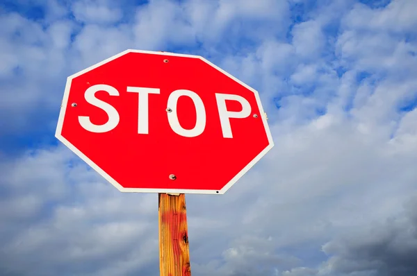 Stop sign.