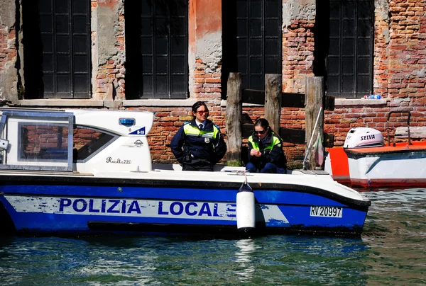 Venezianische Polizei. — Stockfoto