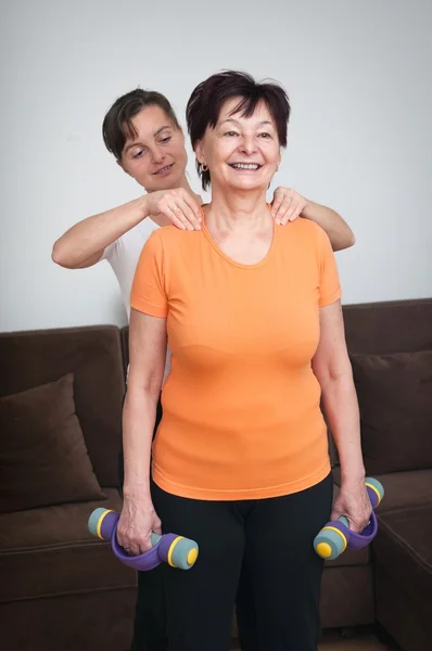 Masaje después del ejercicio — Foto de Stock