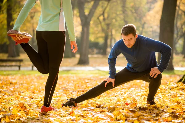 Calienta antes de correr — Foto de Stock